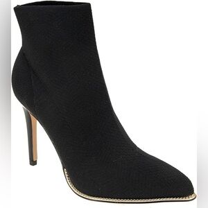 BCBGeneration Black Sock Ankle‎ Bootie Heels Size 7 B45